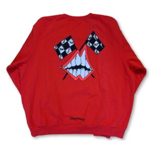 Chrome Hearts Matty Boy Chomper Crewneck Sweatshirt - Red