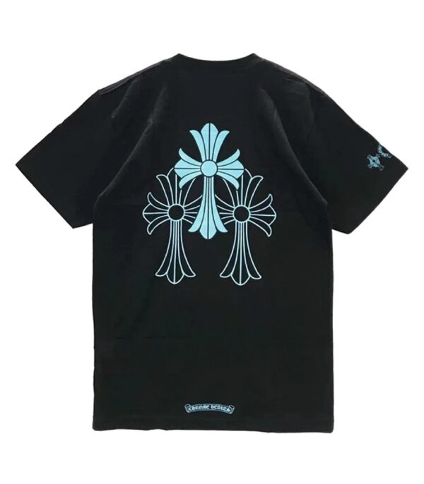Chrome Hearts Triple Cross Logo T-Shirt - Black
