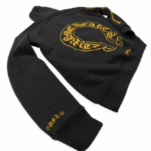Chrome Hearts Online Yellow Exclusive Hoodie - Black