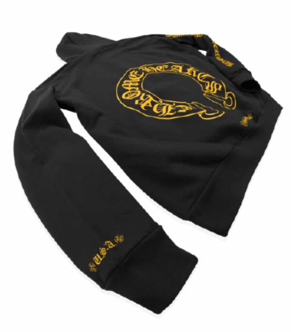 Chrome Hearts Online Yellow Exclusive Hoodie - Black